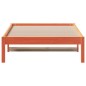 vidaXL Sofá cama de madera maciza de pino marrón cera 90x200 cm