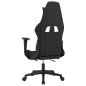 vidaXL Silla gaming con reposapiés tela negro y rojo vidaXL Silla gaming con reposapiés tela negro y rojo