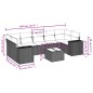 vidaXL Set de sofás de jardín 8 piezas y cojines ratán sintético negro vidaXL Set de sofás de jardín 8 piezas y cojines ratán sintético negro