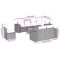vidaXL Set de sofás de jardín 8 piezas y cojines ratán sintético negro vidaXL Set de sofás de jardín 8 piezas y cojines ratán sintético negro