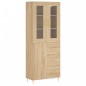 vidaXL Aparador alto madera contrachapada color roble 69,5x34x180 cm vidaXL Aparador alto madera contrachapada color roble 69,5x34x180 cm