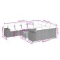 vidaXL Set de sofás de jardín 11 pzas y cojines ratán sintético negro vidaXL Set de sofás de jardín 11 pzas y cojines ratán sintético negro