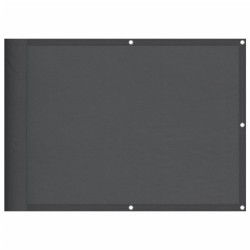 vidaXL Pantalla de balcón 100% poliéster Oxford antracita 75x700 cm