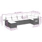 vidaXL Set sofás de jardín 7 piezas y cojines ratán sintético beige vidaXL Set sofás de jardín 7 piezas y cojines ratán sintético beige