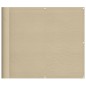 vidaXL Pantalla de balcón 100% poliéster Oxford beige 90x1000 cm vidaXL Pantalla de balcón 100% poliéster Oxford beige 90x1000 cm