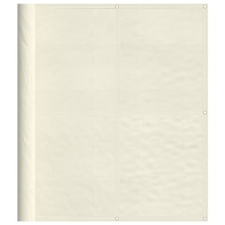 vidaXL Pantalla de balcón 100% poliéster Oxford crema 120x700 cm