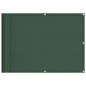 vidaXL Pantalla de balcón 100% poliéster Oxford verde oscuro 75x1000cm vidaXL Pantalla de balcón 100% poliéster Oxford verde oscuro 75x1000cm
