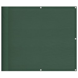 vidaXL Pantalla de balcón 100% poliéster Oxford verde oscuro 90x800 cm