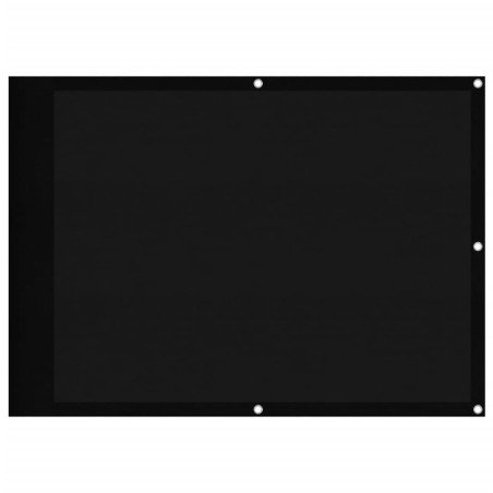 vidaXL Pantalla de balcón 100% poliéster Oxford negro 75x700 cm