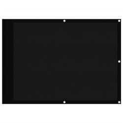 vidaXL Pantalla de balcón 100% poliéster Oxford negro 75x1000 cm