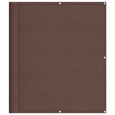 vidaXL Pantalla de balcón 100% poliéster Oxford marrón 120x700 cm