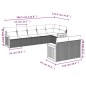 vidaXL Set de sofás de jardín 8 piezas y cojines ratán sintético negro vidaXL Set de sofás de jardín 8 piezas y cojines ratán sintético negro