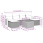 vidaXL Set de comedor de jardín 7 pzas y cojines ratán sintético negro vidaXL Set de comedor de jardín 7 pzas y cojines ratán sintético negro