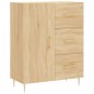 vidaXL Aparador alto madera contrachapada color roble 69,5x34x180 cm vidaXL Aparador alto madera contrachapada color roble 69,5x34x180 cm