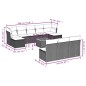 vidaXL Set de sofás de jardín 11pzas con cojines ratán sintético beige vidaXL Set de sofás de jardín 11pzas con cojines ratán sintético beige