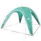 vidaXL Tienda de campaña tafetán 190T verde 360x360x219 cm