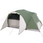 vidaXL Tienda de campaña 8 personas tafetán 190T verde 360x430x195 cm