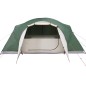 vidaXL Tienda de campaña 8 personas tafetán 190T verde 360x430x195 cm