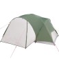 vidaXL Tienda de campaña 8 personas tafetán 190T verde 360x430x195 cm