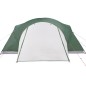 vidaXL Tienda de campaña 8 personas tafetán 190T verde 360x430x195 cm
