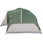 vidaXL Tienda de campaña 8 personas tafetán 190T verde 360x430x195 cm