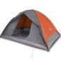 vidaXL Tienda de campaña 6 personas tafetán 190T gris y naranja vidaXL Tienda de campaña 6 personas tafetán 190T gris y naranja