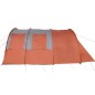 vidaXL Tienda de campaña 4 personas tafetán 185T gris y naranja vidaXL Tienda de campaña 4 personas tafetán 185T gris y naranja