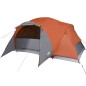 vidaXL Tienda de campaña 8 personas tafetán 190T gris y naranja