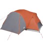 vidaXL Tienda de campaña 8 personas tafetán 190T gris y naranja