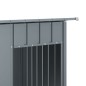 vidaXL Caseta perros con tejado acero galvanizado gris 196x91x110 cm vidaXL Caseta perros con tejado acero galvanizado gris 196x91x110 cm