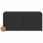 vidaXL Caja de almacenaje jardín con ruedas ratán sintético negro 283L vidaXL Caja de almacenaje jardín con ruedas ratán sintético negro 283L