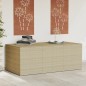 vidaXL Caja de almacenaje de jardín ratán sintético beige mezcla 984L vidaXL Caja de almacenaje de jardín ratán sintético beige mezcla 984L