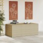 vidaXL Caja de almacenaje de jardín ratán sintético beige mezcla 984L vidaXL Caja de almacenaje de jardín ratán sintético beige mezcla 984L