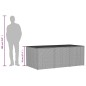vidaXL Caja de almacenaje de jardín ratán sintético beige mezcla 984L vidaXL Caja de almacenaje de jardín ratán sintético beige mezcla 984L
