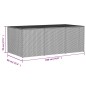 vidaXL Caja de almacenaje de jardín ratán sintético beige mezcla 984L vidaXL Caja de almacenaje de jardín ratán sintético beige mezcla 984L