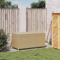 vidaXL Caja de almacenaje de jardín ratán sintético beige mezcla 190L vidaXL Caja de almacenaje de jardín ratán sintético beige mezcla 190L