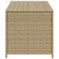 vidaXL Caja de almacenaje de jardín ratán sintético beige mezcla 190L vidaXL Caja de almacenaje de jardín ratán sintético beige mezcla 190L