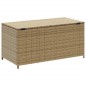 vidaXL Caja de almacenaje de jardín ratán sintético beige mezcla 190L vidaXL Caja de almacenaje de jardín ratán sintético beige mezcla 190L