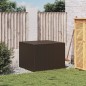 vidaXL Caja de almacenaje de jardín ratán sintético marrón 291L vidaXL Caja de almacenaje de jardín ratán sintético marrón 291L