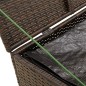 vidaXL Caja de almacenaje de jardín ratán sintético marrón 291L vidaXL Caja de almacenaje de jardín ratán sintético marrón 291L