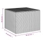 vidaXL Caja de almacenaje de jardín ratán sintético marrón 291L vidaXL Caja de almacenaje de jardín ratán sintético marrón 291L