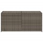 vidaXL Caja de almacenaje de jardín ratán sintético gris 283L vidaXL Caja de almacenaje de jardín ratán sintético gris 283L