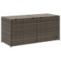 vidaXL Caja de almacenaje de jardín ratán sintético gris 283L vidaXL Caja de almacenaje de jardín ratán sintético gris 283L