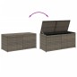 vidaXL Caja de almacenaje de jardín ratán sintético gris 283L vidaXL Caja de almacenaje de jardín ratán sintético gris 283L