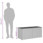 vidaXL Caja de almacenaje de jardín ratán sintético gris 283L vidaXL Caja de almacenaje de jardín ratán sintético gris 283L
