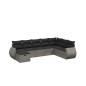 vidaXL Set de sofás de jardín 8 pzas y cojines ratán sintético gris vidaXL Set de sofás de jardín 8 pzas y cojines ratán sintético gris