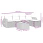 vidaXL Set de sofás de jardín 6 piezas y cojines ratán sintético negro vidaXL Set de sofás de jardín 6 piezas y cojines ratán sintético negro