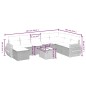 vidaXL Set de sofás de jardín 8 piezas y cojines ratán sintético negro vidaXL Set de sofás de jardín 8 piezas y cojines ratán sintético negro
