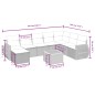 vidaXL Set de sofás de jardín 9 pzas con cojines ratán sintético beige vidaXL Set de sofás de jardín 9 pzas con cojines ratán sintético beige