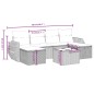 vidaXL Set de sofás de jardín 6 piezas y cojines ratán sintético negro vidaXL Set de sofás de jardín 6 piezas y cojines ratán sintético negro
